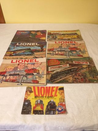 6 Lionel Catalogs 1flyer From 1949 To 2008 Good Cond.