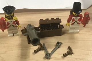 Lego Minifigures Imperial Guard Officers W/epaulettes Cannon Weapons Pirate 1990