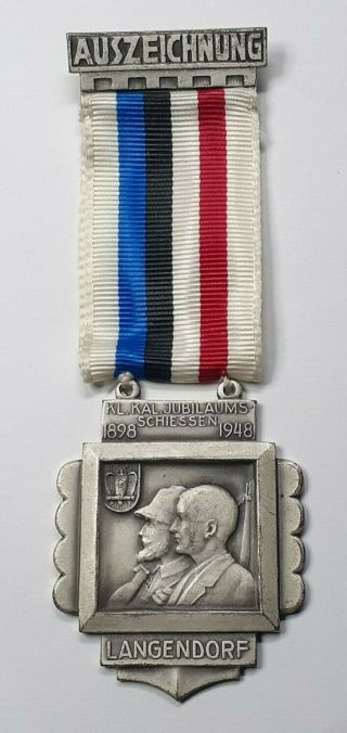 1948 Swiss Shooting Medal - Auszeichnung - Langendorf