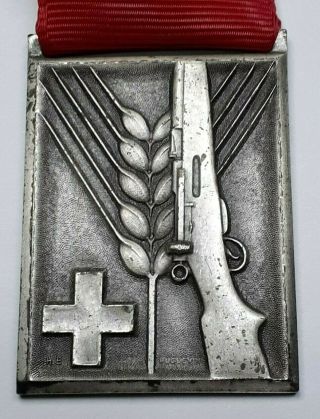 1949 Vintage Swiss Rifle Shooting Medal - Huguenin Le Locle
