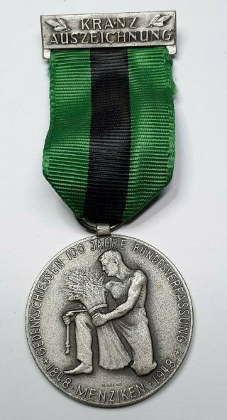 1948 Swiss Shooting Medal - Kranz Auszeichnung - Huguenin Locle