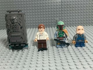 Lego Star Wars Han Solo In Carbonite Ugnaught Boba Fett 3 Minifigures From 75137