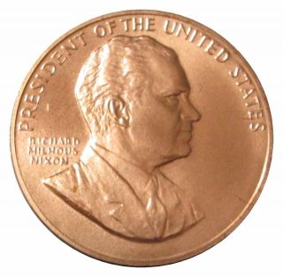 Richard Nixon Bronze 1 5/16 " Us Made Presidential Inauguration Medal