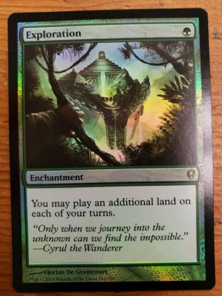 Exploration Foil Conspiracy Magic The Gathering Mtg Never Played English 2014 Op