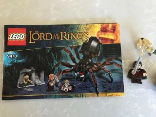 Lego Lord Of The Rings Shelob Attacks (9470) 100 With All Minifigs And Instruct
