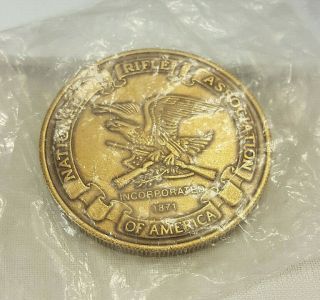 VINTAGE NRA WHITETAIL DEER CLASSIC COLLECTORS SERIES BRASS COIN MEDAL 2