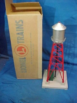 1950s Lionel O Scale Model Rr 193 Water Tower W Blinking Light W Orig Box