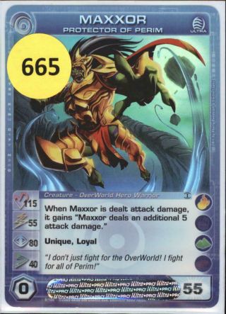 (cc - 665) Maxxor Protector Of Perim Chaotic Card Ultra - Code -