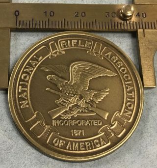 North Rifle Association NRA Springfield M1903 Rifle WWI WWII Coin Medal 2