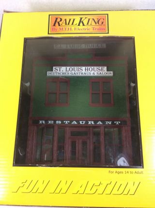 Mth Rail King 30 - 90344 St.  Louis 2 Story Building O Scale Restaurant
