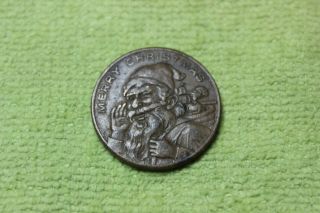 Vintage - Token - Medal - Dives Pomeroy & Stewart - Xmas Gift Store - Merry Christmas