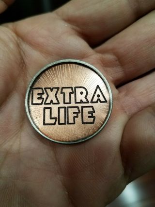 Hobo Nickel Hand Carved Engraved Half Dollar Coin Ohns Love Token Extra Life