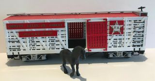 Bachmann G Scale Circus Train Horse Car With Horse