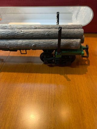 Lgb G Scale 4066 Log Car 4 - Axle With Load Includes Orig Box In