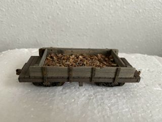 Customized Flatcar With Load Of Gravel/ballest On30 Scale