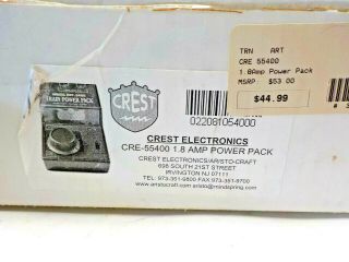 Crest Electronics (Early Aristo Craft) G Scale Model Train Power Pack No.  55400 2