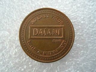 Dasani Bottled Water Coca - Cola Company Token Coin