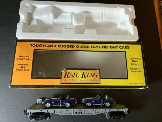 Mth Rail King - Flatcar W/ Ertl 