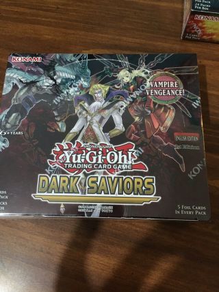 Yugioh Dark Saviors (dasa) 1st Edition Factory Booster Box (24 Packs)