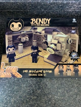 Bendy And The Ink Machine Ink Machine Room Buildable Scene Set Kid Childrens Toy