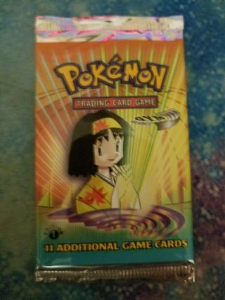 Pokemon 1st Edition Gym Heroes Booster Pack - Erika - Factory