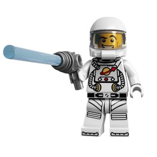 Lego Series 1 Spaceman Rare Minifigure W Blue Laser Gun Figure Fig X 1