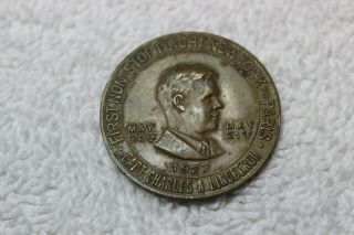 1927 - Token - Medal - Charles Lindbergh - Lucky Lindbergh Coin - Spirit Of St.  Louis