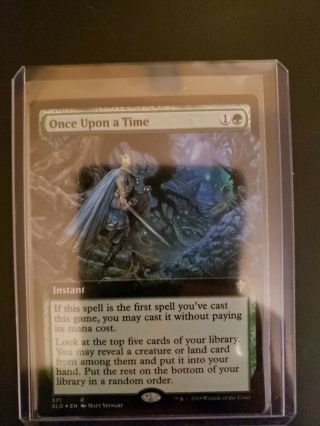 (once Upon A Time Foil Extended Art) Throne Of Eldraine Magic The Gathering