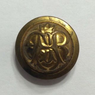 Us Civil War Union Gar Button 5/8” Grand Army Of The Republic Brass Domed