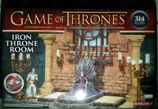 Mcfarlane Game Of Thrones Iron Throne Room Construction Set Hbo Shpg