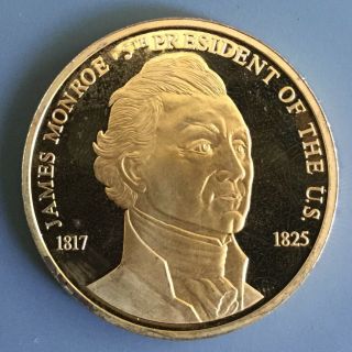 James Monroe 5th President Of The United States Coin Medal