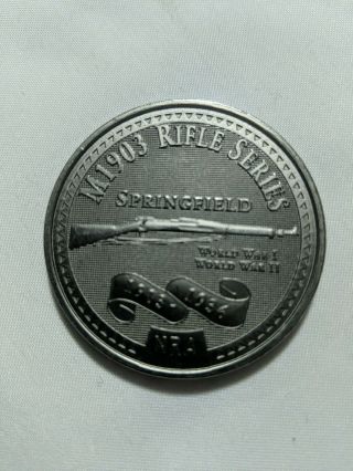 M1903 Rifle Series Token Springfield Medallion Nra Coin Wwi Wwii