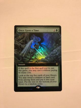 Mtg Once Upon A Time Foil Extended Art.