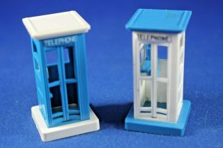 O/s - Plasticville - 1090 Phone Booth (2) - Blue - White -,