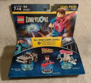 Lego Dimensions Level Pack 71201 Back To The Future Factory In Package.