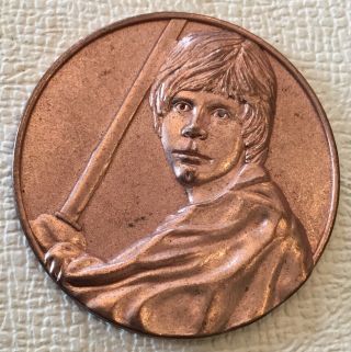 Star Wars Luke Skywalker Lucas Films Token Coin Medal