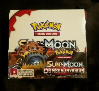 Pokemon Tcg Sm Crimson Invasion Booster Box 36 Packs