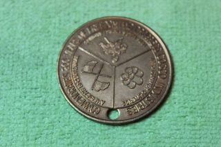 1976 - Token - Medal - Cosco Industries - 62nd Convention - Drake Hotel - Chicago