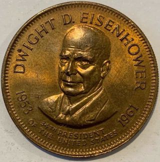 The 34th United States Us President Dwight D Eisenhower Ike Medal/token/coin Usa