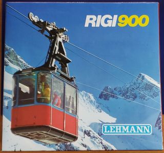 Vintage Lehmann Rigi 900 Cable Car Railways Set Box Complete Euc