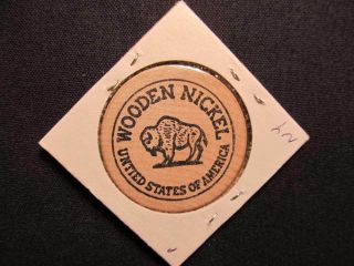 Brooklyn,  York Wooden Nickel token - Larry Scott Magician Wooden Nickel Coin 2