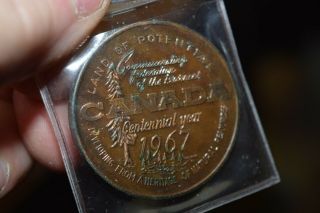 Vintage Canadian Centennial 1967 Toronto Coin Club Dollar Token Medal