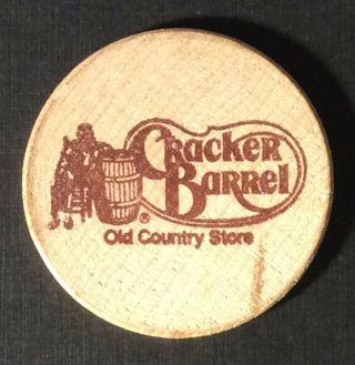 Cracker Barrel Old Country Store Wooden Nickel