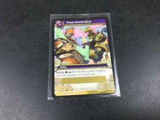 World Of Warcraft Wow Tcg Foam Sword Rack Unscratched Loot Card