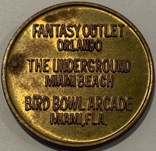 USA Coin It Game Token The Underground Miami Beach Fantasy Outlet Orlando 2