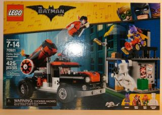 Lego The Batman Movie - Harley Quinn Cannonball Attack 70921 - New/sealed
