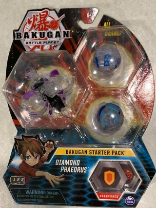 Bakugan Battle Planet Diamond Phaedrus Ultra Starter Pack