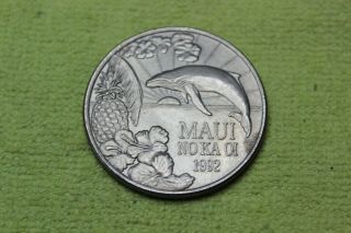 1992 - Token - Medal - Maui - No Ka Oi - The Valley Isle - Hawaii
