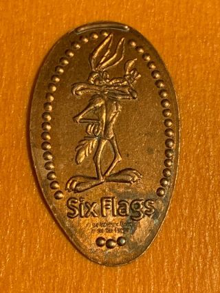 Six Flags Great America Wile E Coyote Pressed Elongated Penny Retired