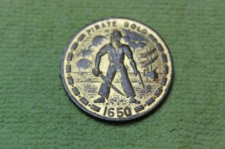 Vintage - Token - Medal - Pirate Gold - One Dubloon - 1650 - Anno Domini